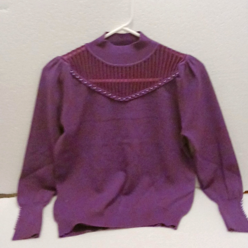 Women's Sheer Bottice Sweater - Size SM